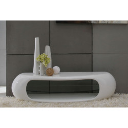 Modrest Swerve - Contemporary White TV Stand