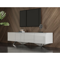 Modrest Columbia - Modern White TV Stand
