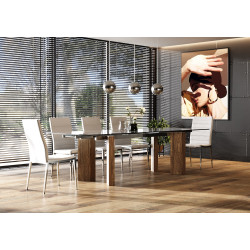 Modrest Helena -  Modern Extendable Glass Dining Table - Large  