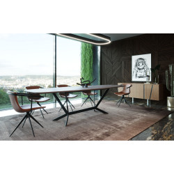Modrest Herzog - Modern Grey Ceramic Dining Table