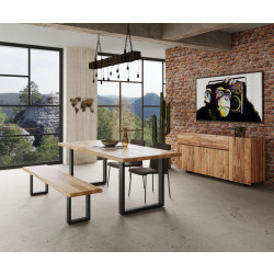 Modrest Secota - Live Edge Acacia Wood Dining Table