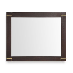 Modrest Moontide - Modern Smoked Ash & Gold Mirror