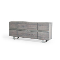 Modrest Murphy Modern Grey Aged Oak Buffet w/ Horizontal Line