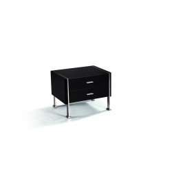 Modrest N106 - Modern Black Bedroom Nightstand
