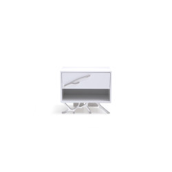 Modrest Legend Modern White Nightstand