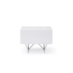 Modrest Chrysler Modern White Nightstand