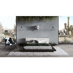 Modrest Tokyo - Contemporary Black and White Platform Bed