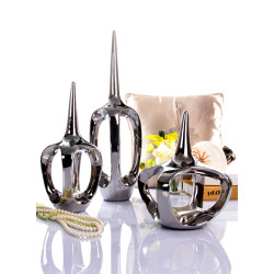Modrest NHTC88 3-Piece Silver Sculpture Set