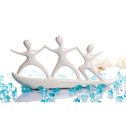 Modrest Surfing White Ceramic Scuplture