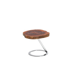 Modrest Everett Modern Live Edge Wood End Table