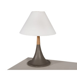 Modrest Nunez Modern Concrete & Oak Table Lamp
