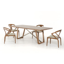 Modrest Olson Modern Walnut Dining Table