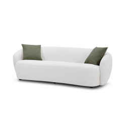 Modrest Omaha - Modern Off White Fabric Sofa