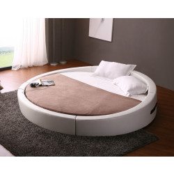 Modrest Opus - Modern Round Leather Bed