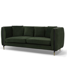 Divani Casa Oswego - Modern Dark Green Jade Sofa