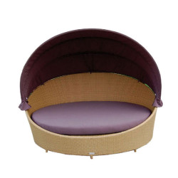 006 Round Outdoor Bed with Canopy