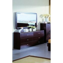 Modrest Palermo Modern Wenge Dresser & Mirror
