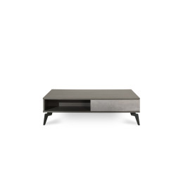 Nova Domus Palermo Italian Modern Faux Concrete & Grey Coffee Table