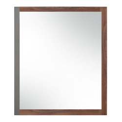 Nova Domus Palermo - Italian Modern Faux Concrete & Walnut Mirror