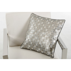 Modrest Palladium Silver Throw Pillow