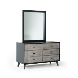 Nova Domus Panther Contemporary Black Mirror