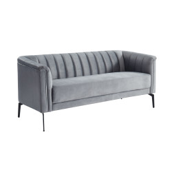 Divani Casa Patton - Modern Grey Fabric Sofa