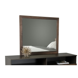 Modrest Wharton Modern Dark Aged Oak Mirror