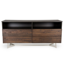 Modrest Wharton Modern Dark Aged Oak Dresser