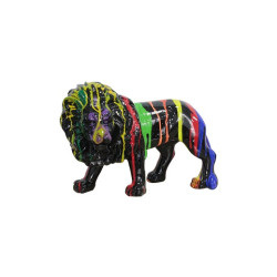 Modrest Lion Multi Colored Sculpture