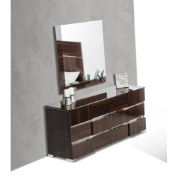 Modrest Picasso Italian Modern Ebony Lacquer Dresser