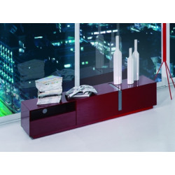 Modrest Pisa - Modern Red TV Stand