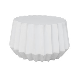 Modrest Russell Modern White Concrete Coffee Table