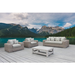 Renava Portugal - Outdoor Beige Wicker Sofa Set