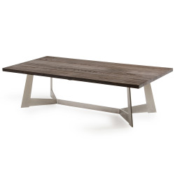 Modrest Wharton Modern Dark Aged Oak Coffee Table
