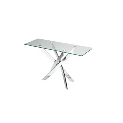 Modrest Pyrite Modern Glass Console Table