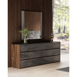Nova Domus Rado Modern Walnut & Stucco Dresser