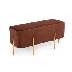Modrest Ranger Modern Copper Fabric Bench
