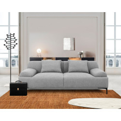 Divani Casa Ronny - Modern Grey Loveseat