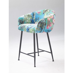 Modrest Roxann - Modern Counter Stool in Funky Velvet