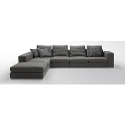Divani Casa Arezzo - Modern Modular Fabric Sectional Sofa