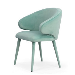 Modrest Salem - Modern Aqua Fabric Dining Chair