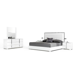 Modrest San Marino Modern White Bedroom Set