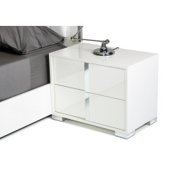 Modrest San Marino Modern White Nightstand