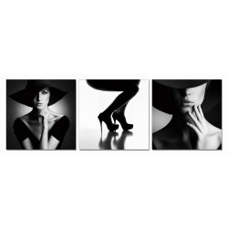 Modrest Catwalk 3-Panel Acrylic Painting