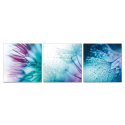 Modrest Dandelion 3-Panel Acrylic Painting
