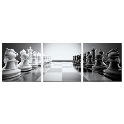 Modrest Chess 3-Panel Acrylic Painting