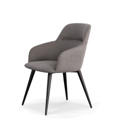 Modrest Scranton - Modern Grey & Black Dining Chair
