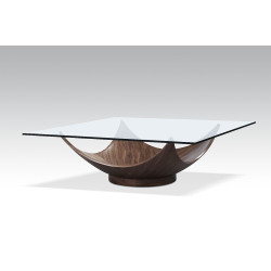 Modrest - Sunset Modern Walnut Square Coffee Table