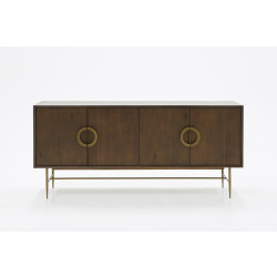 Modrest Selena Modern Acacia & Brass Buffet