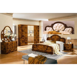 Serena Mahogany Traditional Italian Bed